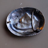 Vintage Sterling Turquoise and Coral Bear Claw Belt Buckle