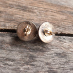 Vintage Sterling Stamped Dome Stud Earrings