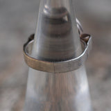 Vintage Sterling Red Glass Ring 5