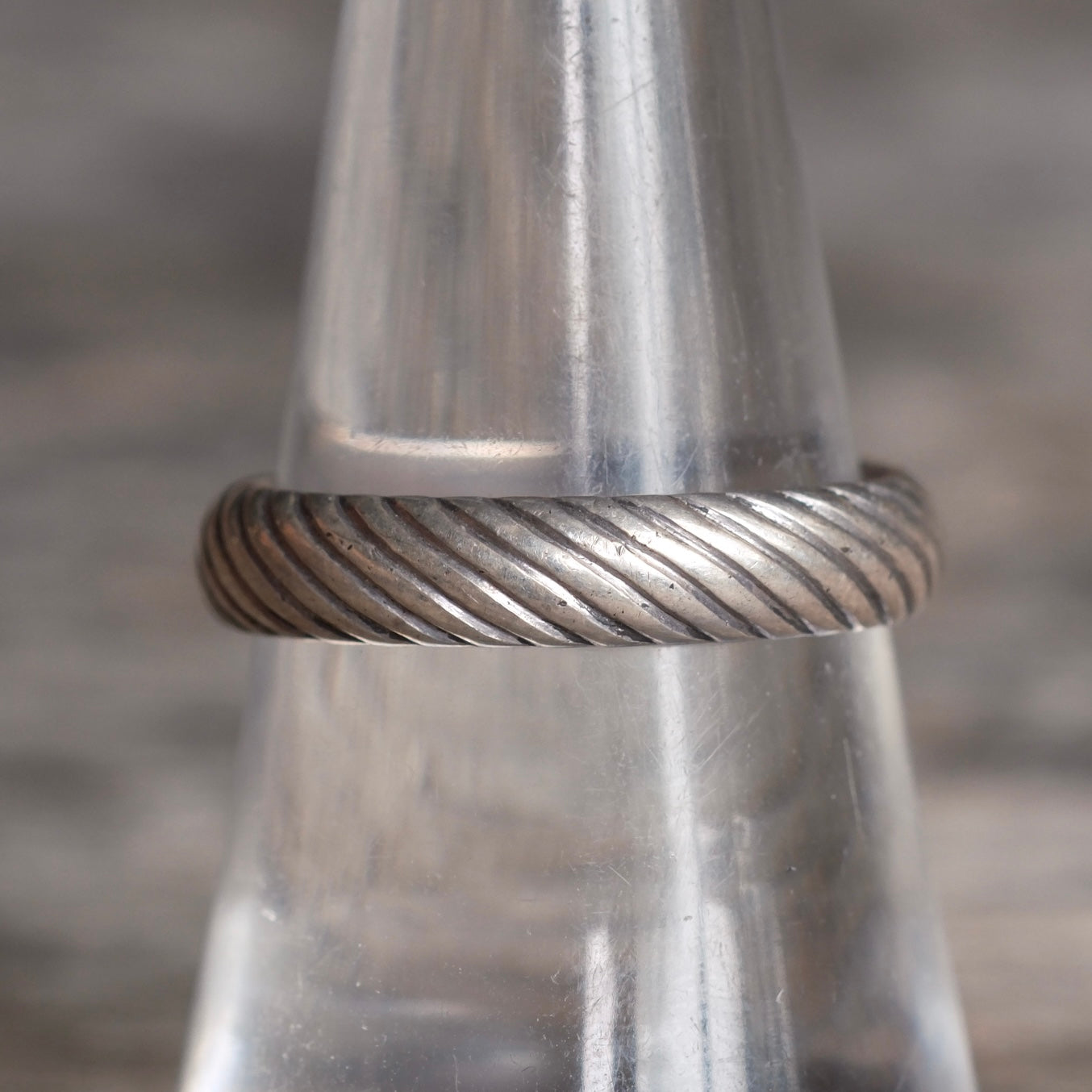 Vintage Sterling Silver Band Ring 7.75