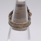 Vintage Sterling Coral Roper Ring 2.75