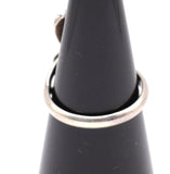 Vintage Sterling 2-Stone Turquoise Blossom Ring 5.75