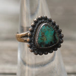 Vintage Sterling Turquoise Ring 5.75