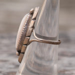 Vintage Sterling Mother Of Pearl Ring 6