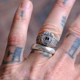 Vintage Sterling 1957 Class Signet Ring 7.5