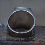 Vintage Sterling Multistone inlay Ring 9
