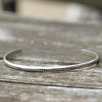 Vintage Sterling Silver Stamped Cuff
