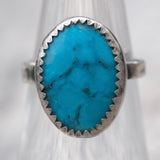 Vintage Sterling Turquoise Ring 5.75