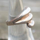 Vintage Sterling Silver Modernist Ring 6.25