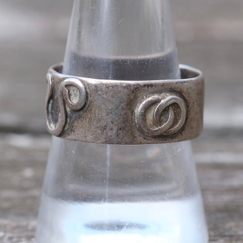 Vintage Sterling Silver Handmade Band 9.25