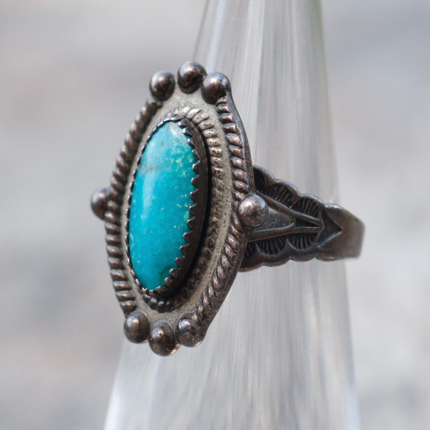 Vintage Sterling Turquoise Ring 4