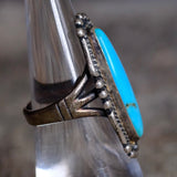Vintage Sterling Turquoise Ring 6.25