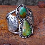 MASSIVE Vintage Sterling Royston Winged Cuff