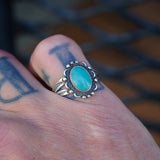 Vintage Sterling Turquoise Ring 7