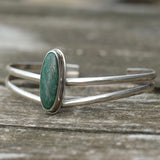 Vintage Sterling Malachite Cuff