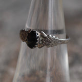 Vintage Sterling Onyx Band 6.25