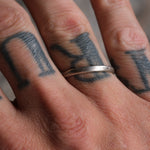 Vintage Sterling Silver Band 9.5
