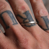 Vintage Sterling Silver Band 9.5