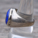 Vintage Sterling Lapis Ring 9.25