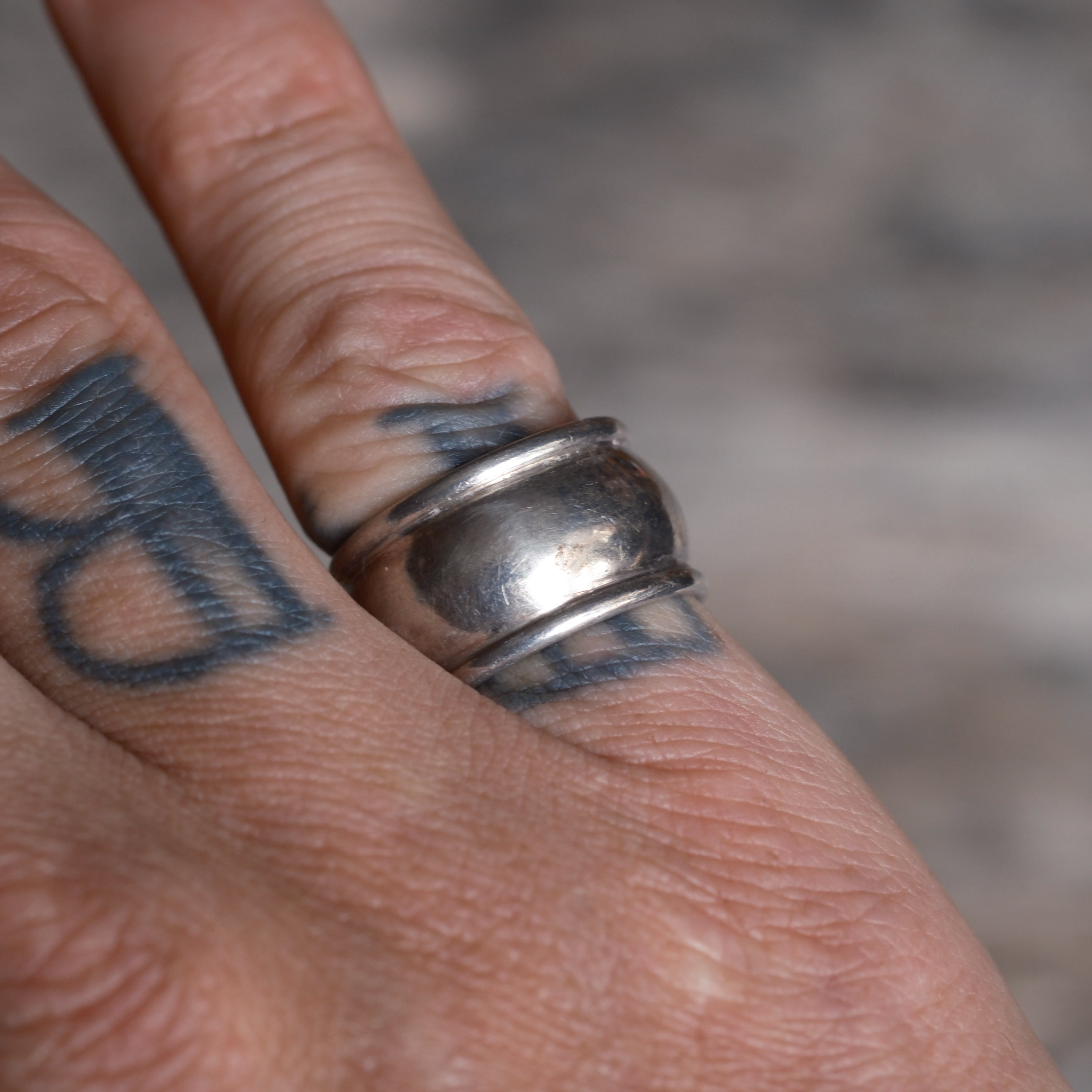 Vintage Sterling Silver Band Ring 6.25