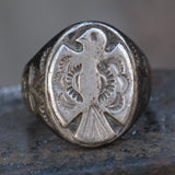 Vintage Sterling Silver Thunderbird Ring 10