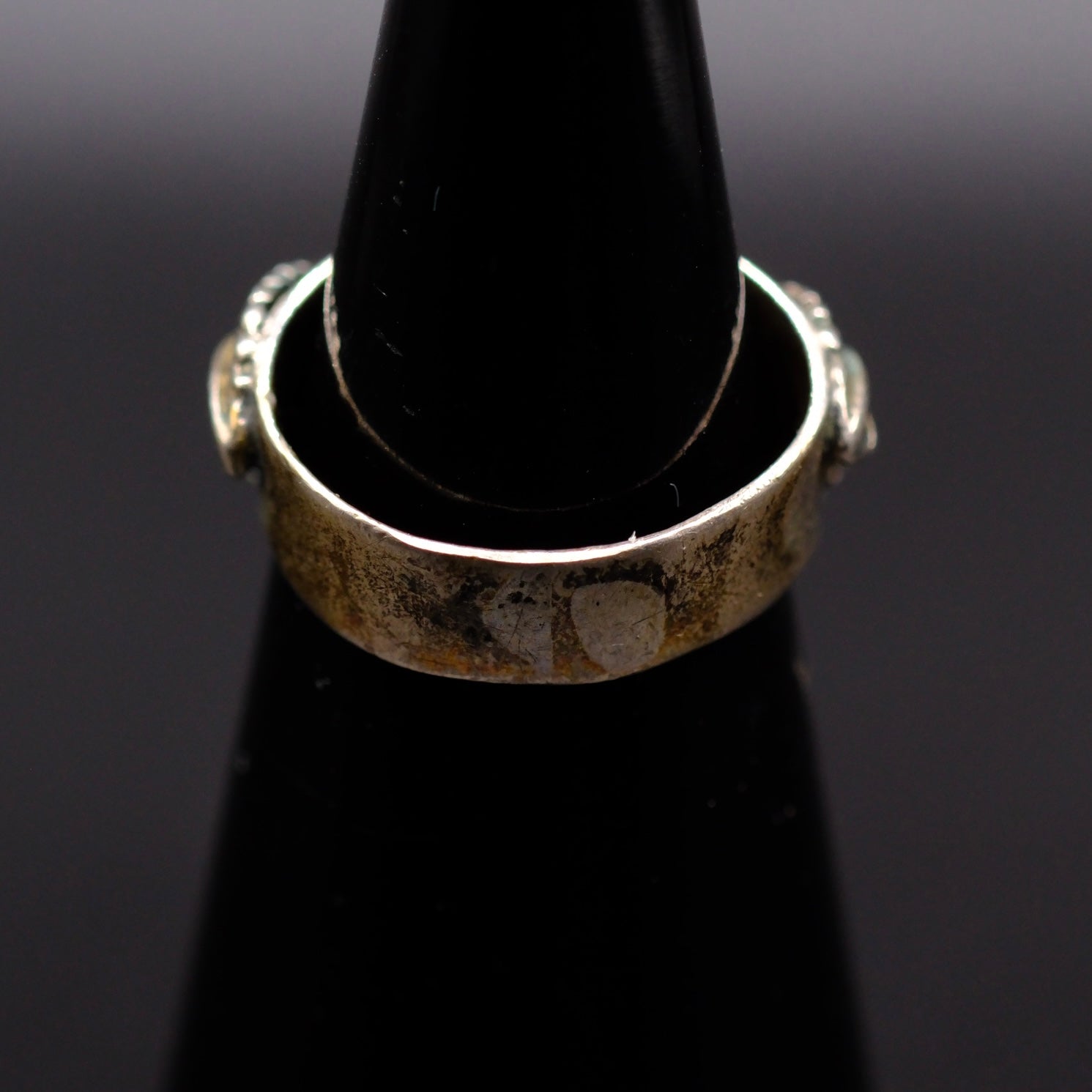 Vintage Sterling Turquoise Feather Ring 4