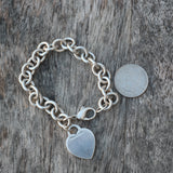 Vintage Sterling TIFFANY'S Heart Bracelet