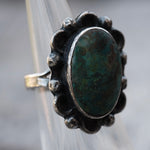 Vintage Sterling Turquoise Ring 6.5