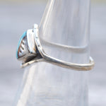 Vintage Sterling Zuni Inlay Band 6.75