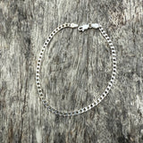 Vintage Sterling Curb Chain Bracelet