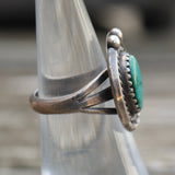 Vintage Sterling Turquoise Ring 5.5