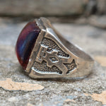 Vintage Sterling Dragons Breath Ring 9