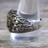 Vintage Sterling Silver Harley Ring 13