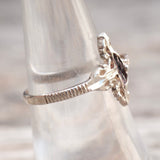 Vintage Sterling Silver Jesus Ring 7