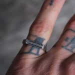 Vintage Sterling I Initial Stacker Ring 6.5