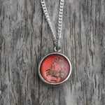 Vintage Sterling Cancer Zodiac Necklace