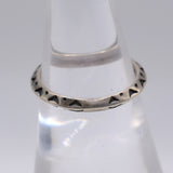 Vintage Sterling Silver Stamped Band 6.75