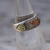 Vintage Sterling Leaf Band 4.5