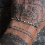 Vintage Sterling Figaro Chain Bracelet