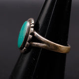 Vintage Sterling Turquoise Ring 8.5