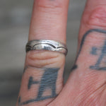 Vintage Sterling Stamped Silver Band 5.25