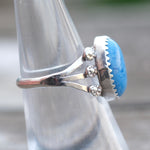 Vintage Sterling Sodalite Ring 6.25