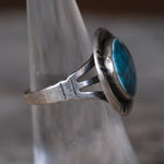 Vintage Sterling Turquoise Ring 5.75
