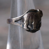 Vintage Sterling Bear Ring 4