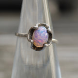 Vintage Sterling Foil Art Ring 4