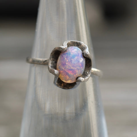Vintage Sterling Foil Art Ring 4