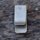 Vintage Sterling Turquoise and Coral Feather Money Clip