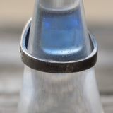 Vintage Sterling Blue Stone Signet Ring 8