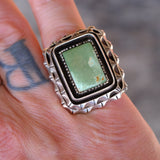 Vintage Sterling Turquoise Ring 6.75