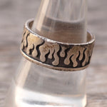 Vintage Sterling Silver Flame Ring 9.25